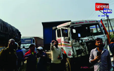 NH-28 पर भीषण हादसा: बुजुर्ग को बचाने में अनियंत्रित हुआ ट्रेलर, तीन की मौत, कई घायल