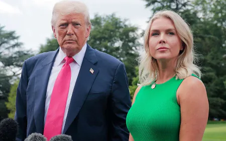 'खूबसूरत चेहरा, मशीन गन जैसे होंठ'; ट्रंप ने अपनी प्रेस सेक्रेटरी लेविट को लेकर कही यह बात