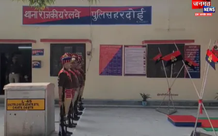 हरदोई GRP बनेगा छोटे रेलवे स्टेशनों का पहला 'ISO सर्टिफाइड' थाना, DIG रेलवे ने परखीं व्यवस्थाएं