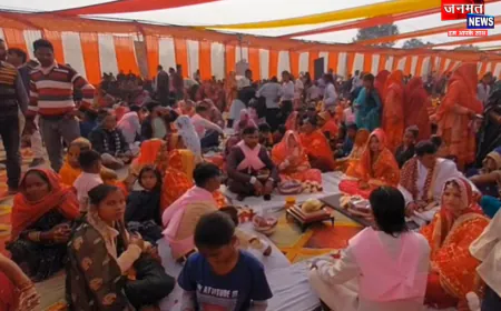 फर्रुखाबाद में मुख्यमंत्री सामूहिक विवाह का आयोजन, 469 जोड़ो ने थामा एक दूसरे का हाथ