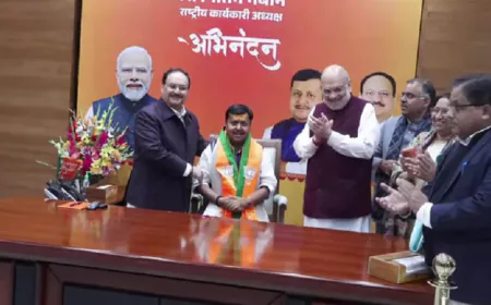 जेपी नड्डा और अमित शाह ने की नितिन नबीन की ताजपोशी, कई शीर्ष नेता रहे मौजूद