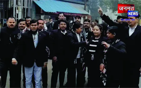 हाई कोर्ट बेंच की मांग को लेकर मुजफ्फरनगर में वकीलों की पूर्ण हड़ताल, न्यायिक कार्य रहा ठप