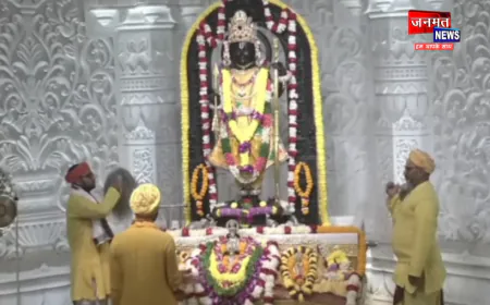 अयोध्या: ठंड के चलते राममंदिर गर्भगृह मे लगाया गया हीटर, रामलला को पहनाए गए गर्म कपड़े