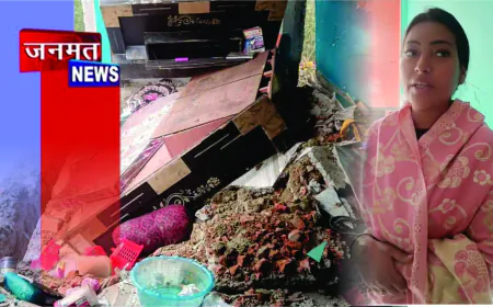 चंदौली में देर रात बम धमाका, किन्नर खुशबू का तीन मंजिला मकान ध्वस्त, पुलिस की कार्यशैली पर सवाल