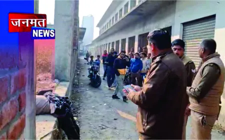 संभल में अर्धनिर्मित दुकानों में मिला घायल अवस्था में शव, हत्या की आशंका से मचा हड़कंप