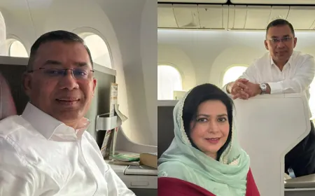 बेगम खालिदा के बेटे तारिक रहमान 17 साल बाद वापस पहुंचे ढाका, सड़कों पर उमड़ा समर्थकों का हुजूम