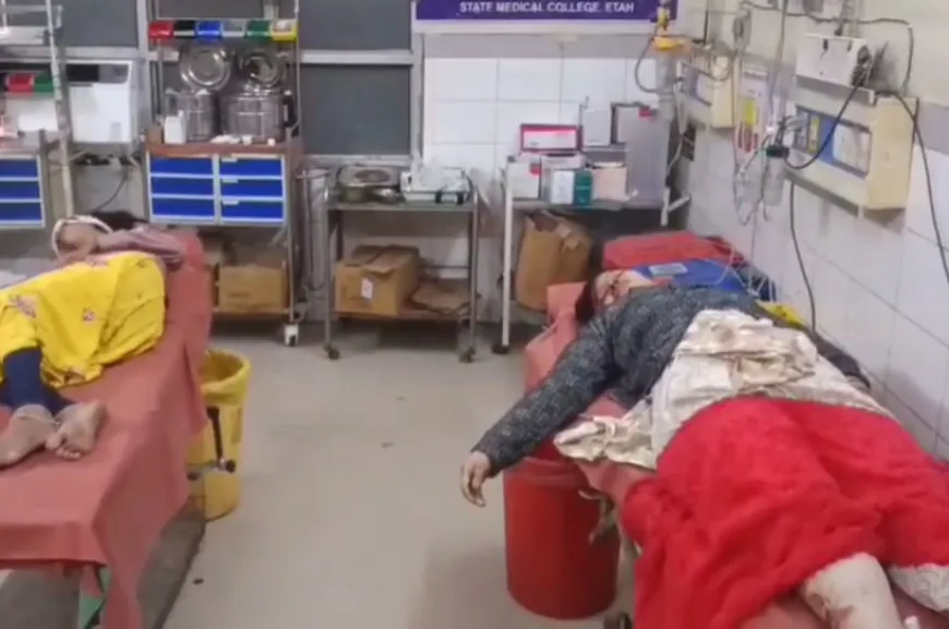 एटा: सड़क पार कर रही बुआ-भतीजी को तेज रफ्तार बाइक ने मारी टक्कर, बुआ की मौत; भतीजी गंभीर