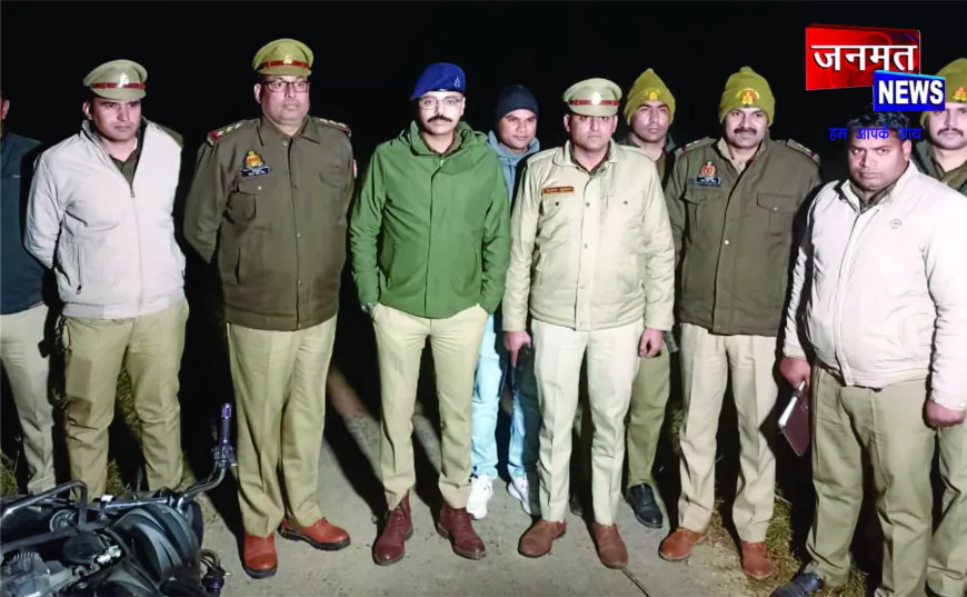 बुलंदशहर में पुलिस मुठभेड़ के दौरान दो शातिर गौकश गैंगस्टर्स गिरफ्तार, हथियार व उपकरण बरामद