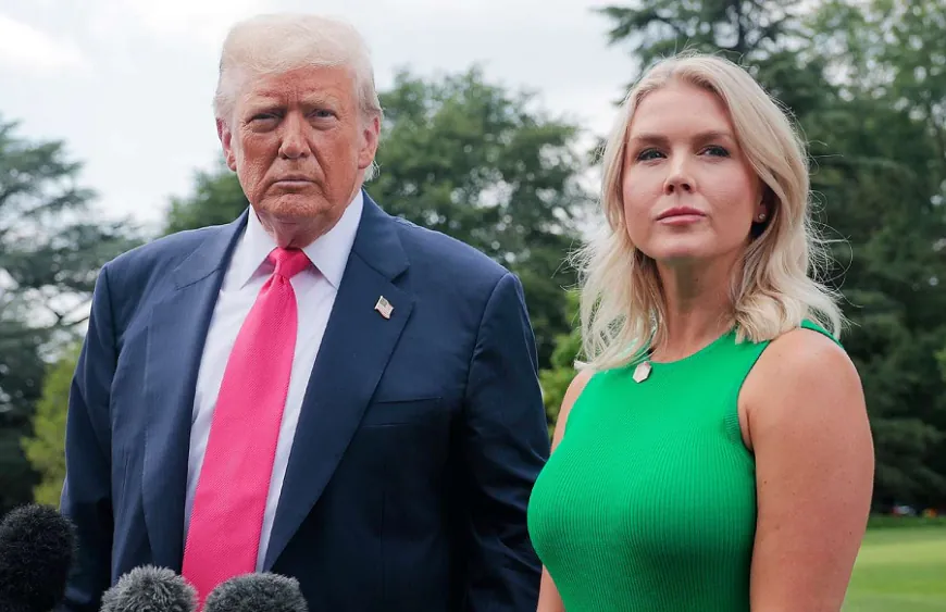 'खूबसूरत चेहरा, मशीन गन जैसे होंठ'; ट्रंप ने अपनी प्रेस सेक्रेटरी लेविट को लेकर कही यह बात