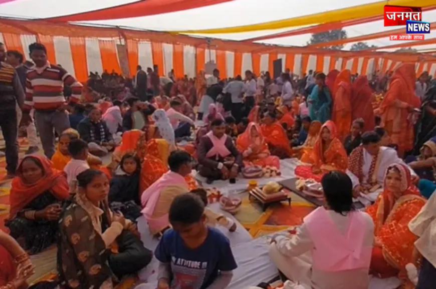 फर्रुखाबाद में मुख्यमंत्री सामूहिक विवाह का आयोजन, 469 जोड़ो ने थामा एक दूसरे का हाथ