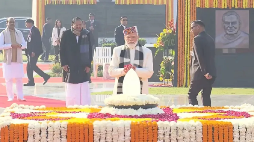 'श्रेष्ठता पद से नहीं, आचरण से स्थापित होती है'; पीएम मोदी ने पूर्व PM अटल बिहारी वाजपेयी को दी श्रद्धांजलि