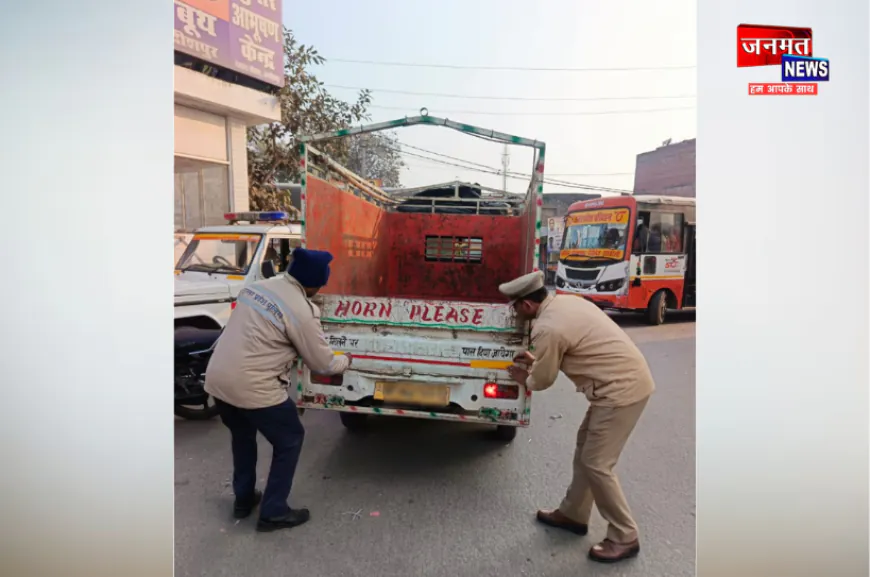 कोहरे में सड़क सुरक्षा को लेकर अमेठी पुलिस का जागरूकता अभियान, नियमों का पालन करने की अपील