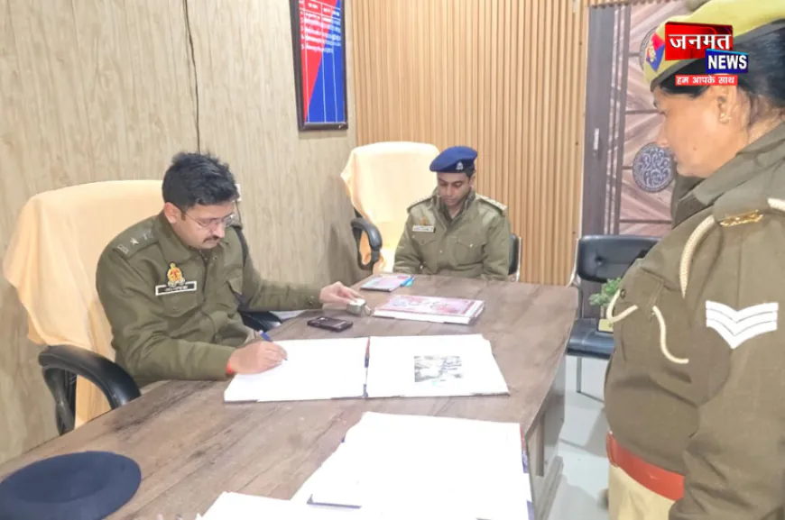 औरैया पुलिस अधीक्षक ने किया थाना कुदरकोट का आकस्मिक निरीक्षण, दिए ये निर्देश