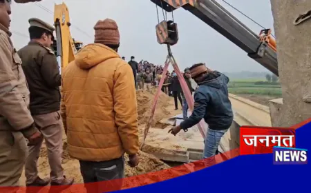 हरदोई: निर्माणाधीन बाईपास पर स्लैब के नीचे दबा मिला छात्र का शव, परिजनों ने जताया हत्या का शक