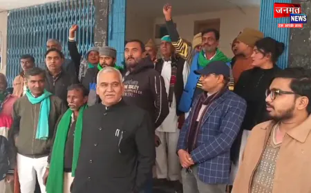 फतेहपुर में किसान यूनियन लोक शक्ति का जोरदार प्रदर्शन, इन मुद्दों को लेकर आन्दोलन की चेतावनी