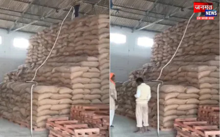 बलरामपुर में गेहूं की आपूर्ति पर सवाल, बोरे भिगोकर वजन बढ़ाने का आरोप; 9 सेकेंड का वीडियो वायरल