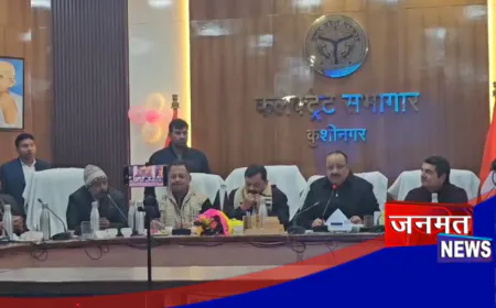 कुशीनगर के प्रभारी मंत्री दिनेश सिंह ने जी राम जी को लेकर की बैठक, गिनाई खूबियां