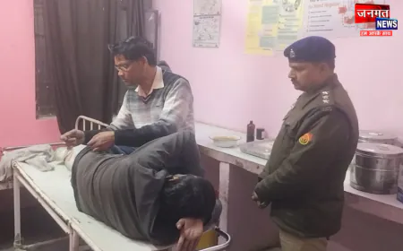 औरैया: पुलिस से मुठभेड़ में बदमाश घायल, पैर में लगी गोली; एक साथी गिरफ्तार