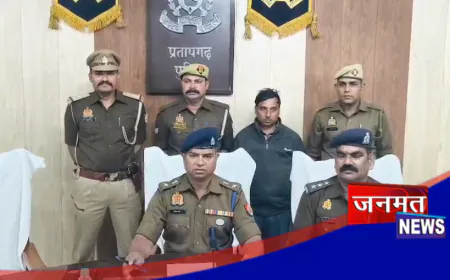 प्रतापगढ़: नकली सोने का लालच देकर ठगी करने वाला गिरफ्तार, 'नकली' सोने के बिस्किट सहित कई सामान बरामद