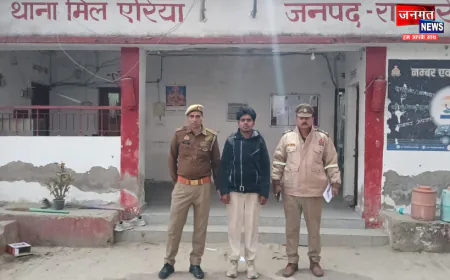 रायबरेली में युवती को बहला-फुसलाकर भगाने का मामला, आरोपी अजमेर अली गिरफ्तार