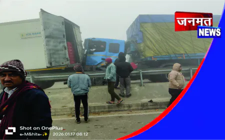 घने कोहरे के कारण नेशनल हाईवे-2 पर भीषण सड़क हादसा, एक की मौत, कई घायल