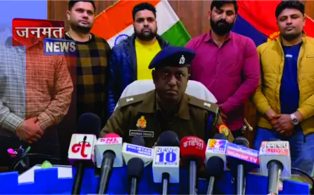 बुलंदशहर में ज्वेलर्स शॉप लूट प्रयास का खुलासा: एक नाबालिग समेत चार बदमाश गिरफ्तार