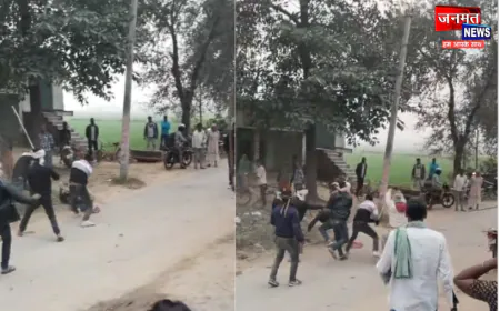चंदौली: युवक पर बरसती रहीं लाठियां, जान बचाने को दौड़ता रहा पीड़ित; तमाशबीन बने रहे लोग