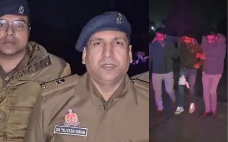 बुलंदशहर पुलिस का ऑपरेशन शूट आउट जारी, तीन बदमाशों से हुई मुठभेड़; गोली लगने से दो घायल