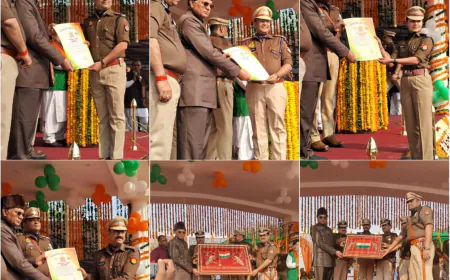 बरेली रिजर्व पुलिस लाइन में बड़ी धूमधाम से मनाया गया गणतंत्र दिवस समारोह !