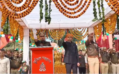 प्रतापगढ़ पुलिस लाइन में 77वां गणतंत्र दिवस बड़ी ही धूमधाम से मनाया गया !