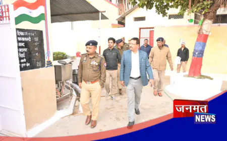 उरई जिला कारागार का DM ने किया औचक निरीक्षण, बैरकों की गहन तलाशी; नहीं मिली कोई आपत्तिजनक वस्तु