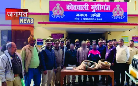 मुंशीगंज पुलिस व स्वाट टीम की बड़ी कार्रवाई, हजारो  प्रतिबंधित कछुओं के साथ तीन तस्कर गिरफ्तार