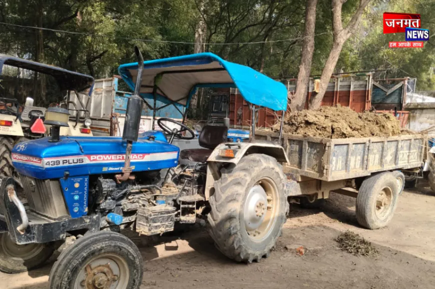 अमेठी: अपराधियों के धर-पकड़ हेतु चलाअभियान, अवैध खनन में तीन ट्रैक्टर व ट्राली सीज