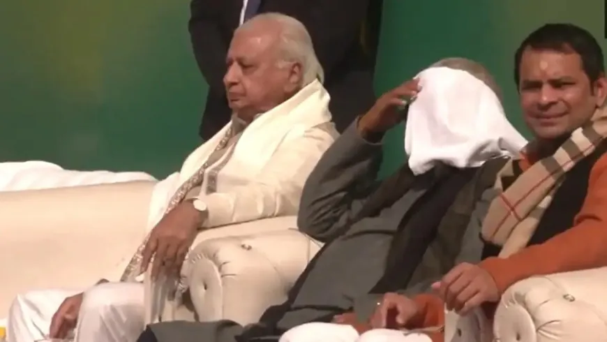 तेज प्रताप के घर पहुंचे लालू यादव; दही-चूड़ा भोज से सियासत के नए संकेत, गवर्नर भी मौजूद