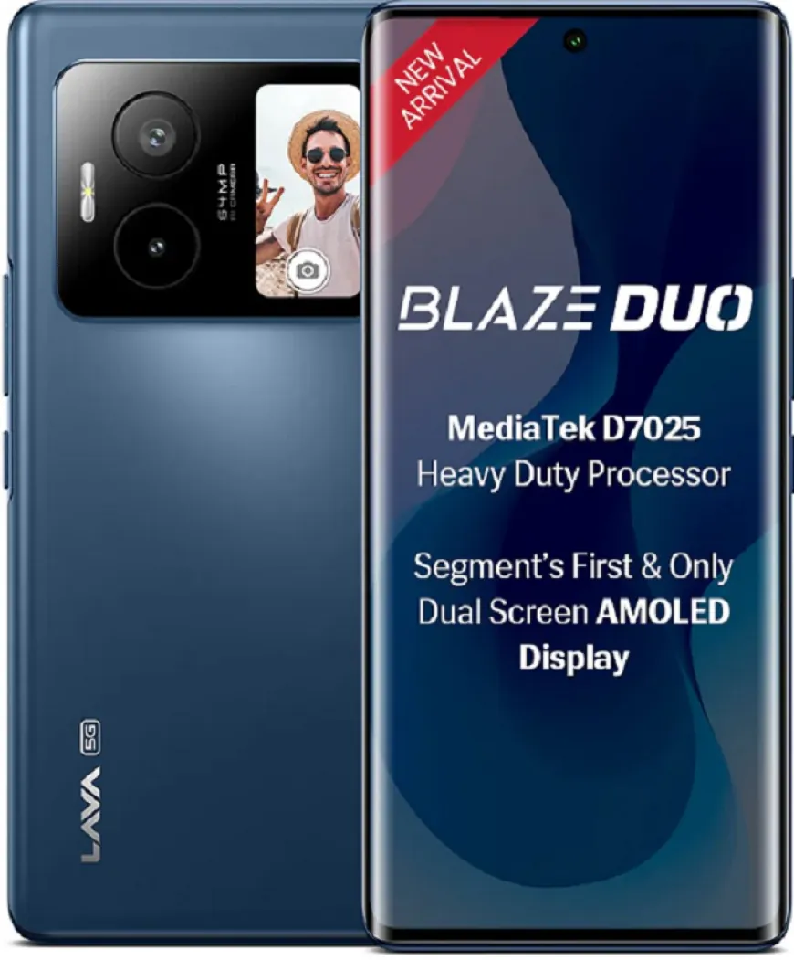 दो डिस्प्ले वाला Lava Blaze Duo 3 भारत में जल्द होगा लॉन्च, मिलेगा 50MP का कैमरा