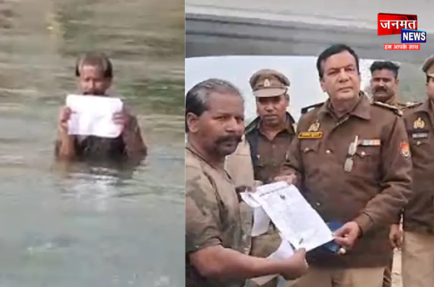 शाहजहांपुर: चाइनीज मांझे की बिक्री के खिलाफ नदी में धरने पर बैठा समाजसेवी सलमान, खुशामद करती नजर आई पुलिस