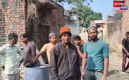 एटा: नाला निर्माण का विरोध, मजदूरों पर पथराव; दो घायल, निर्माण सामग्री को किया क्षतिग्रस्त