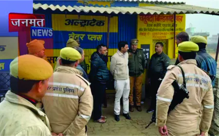 यमुना रोड मोरम मंडी में तड़के बड़ी कार्रवाई, ARTO व खनिज विभाग का पुलिस के साथ औचक छापा