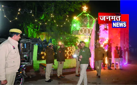 शब-ए-बारात को लेकर पुलिस अधीक्षक औरैया का रात्रि भ्रमण, सुरक्षा व्यवस्था का लिया जायजा