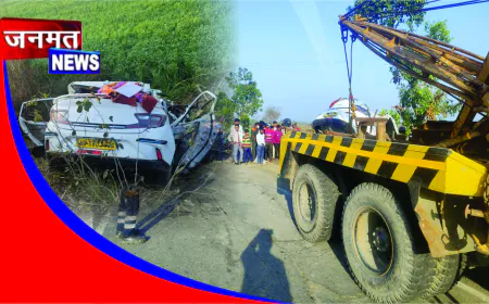 अनियंत्रित कार पेड़ से टकराई, मामा-भांजे समेत तीन की मौत, दो गंभीर