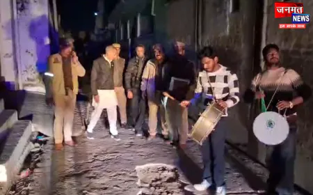 बुलंदशहर: ढोल नगाड़ा बजाकर पुलिस ने दो गुंडों को किया जिला बदर, गुंडा एक्ट के तहत हुई कार्यवाही