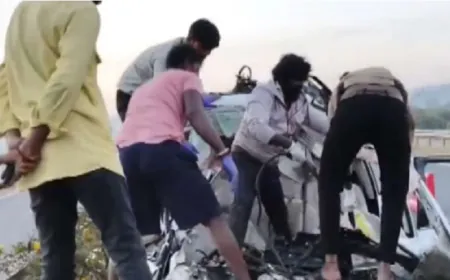 बंगलूरू के हाईवे पर तेज रफ्तार का कहर, एसयूवी और मोटरसाइकिल की टक्कर में सात की मौत