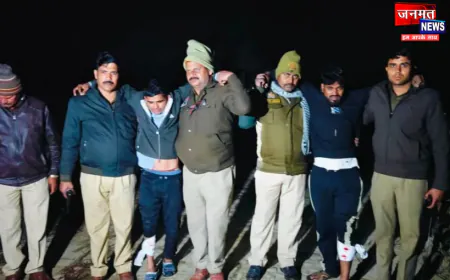 बरेली में पुलिस व डकैतों के बीच मुठभेड़, दो बदमाशों के पैर में लगी गोली; चार गिरफ्तार