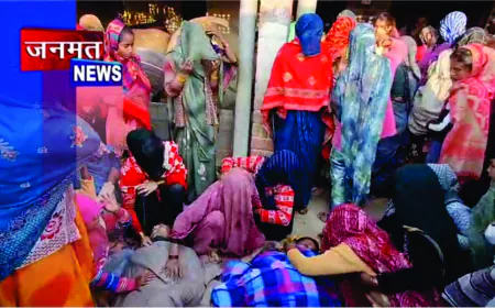 संभल में गर्भवती पत्नी और पति की संदिग्ध परिस्थितियों में मौत, एक ही साड़ी से फंदे पर लटके मिले दंपति