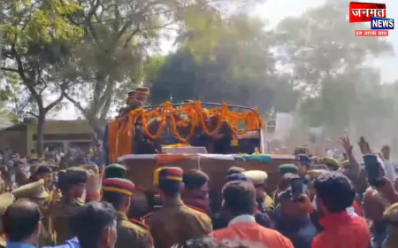 पैतृक आवास पंहुचा अयोध्या के लाल शहीद जवान देवेश सिंह का शव, पूरे राजकीय सम्मान के साथ हुआ अंतिम संस्कार
