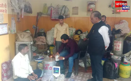 औरैया: होली से पहले प्रशासन की बड़ी कार्रवाई, बालाजी स्वीट्स पर मारा छापा; सैंपल भेजे गए लैब