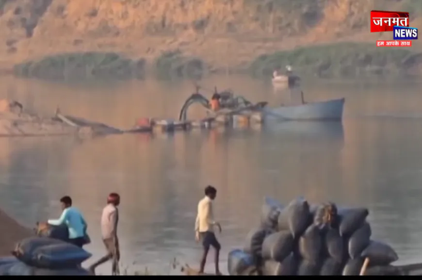 छतरपुर के रामपुर घाट में हो रहा है अवैध मौरम खनन, एक ही माइनिंग कंपनी का है रसूख