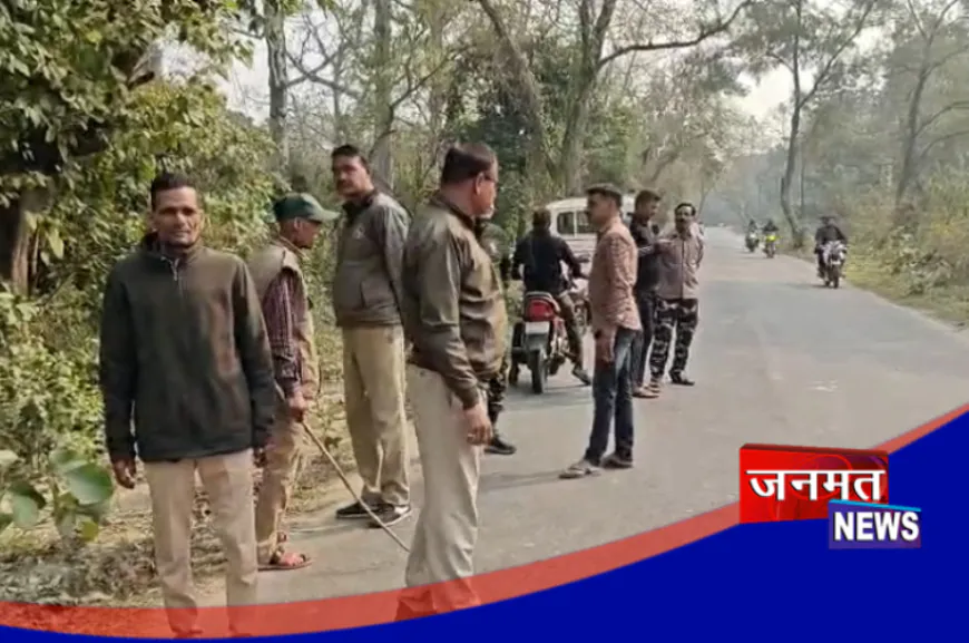 बहराइच: हाथियों के दौड़ाने पर बाइक छोड़ जंगल में भागा बाइकसवार, झुंड ने रोका राहगीरों का रास्ता