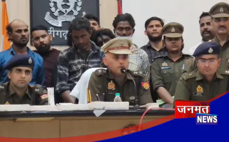 अलीगढ़ में व्यापारी के घर हुई लूट की घटना का खुलासा, पांच शातिर लुटेरे गिरफ्तार; मास्टरमाइंड फरार