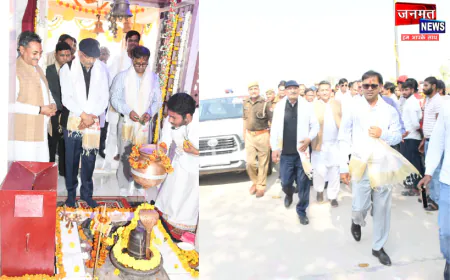 फिरोजाबाद: आयुक्त नगेंद्र प्रताप ने किया नीब करौरी बाबा की जन्मस्थली का भ्रमण, कार्यों का किया निरीक्षण